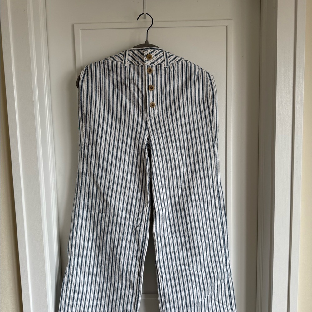 Madewell Striped Blue and White Women's Pants